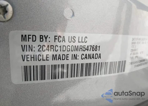 2021 Chrysler Voyager Lxi from USA, damaged, VIN 2C4RC1DG0MR547681